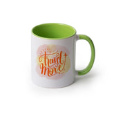 11oz Inner Color Sublimation Mug - Green